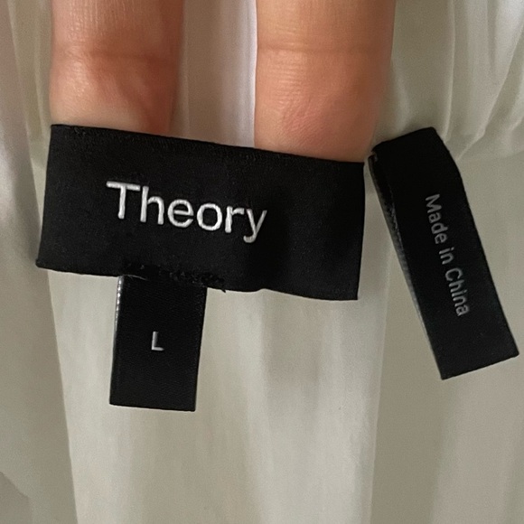 Theory White Tiered Halter Top. Pre-Owned. - Picture 12 of 14